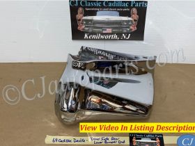 OEM 1969 Cadillac Deville Calais Fleetwood DRIVER SIDE LEFT LOWER REAR BUMPER END #3514613